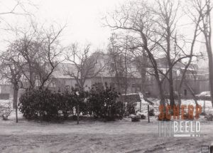 Houtwal: Achterzijde huizen aan de Houtwal.