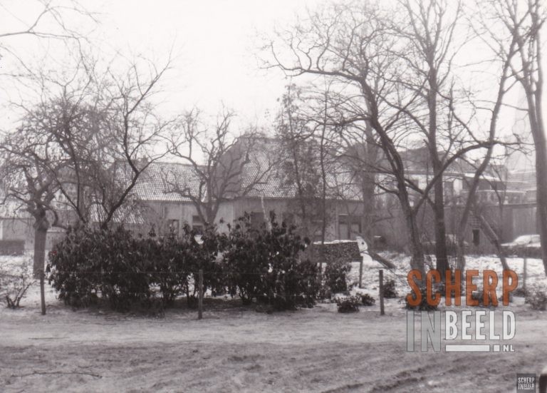 Houtwal: Achterzijde huizen aan de Houtwal.