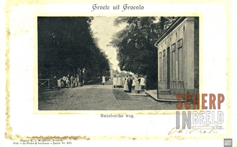 Ruurloseweg:mooi te zien,in het midden van de foto,een glimp van het oude tramstation