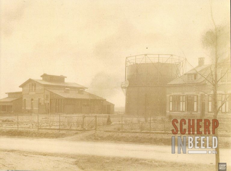 Gasfabriek: Lichtenvoordseweg.Groenlo. Bron: Stadsmuseum Groenlo.