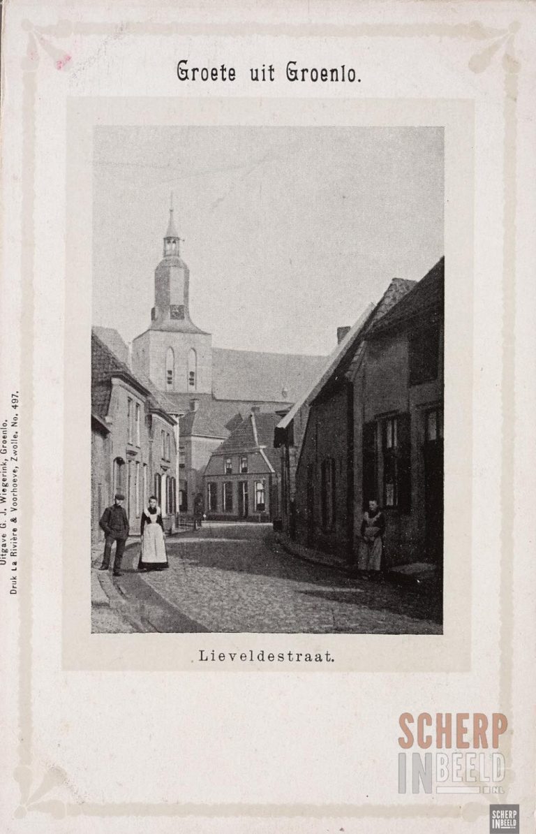 Ansichtkaarten: Blanco ansichtkaart van de Lievelderstraat.