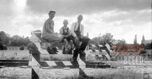 Diverse personen: Spoorweg