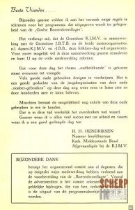 Programmaboekje Boerenbroedlagte 1959