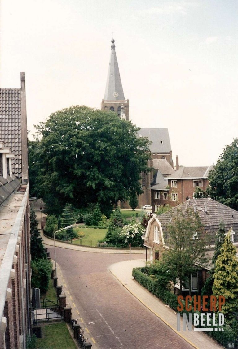 Nieuwstad: Zicht vanuit het Klooster op de Nieuwstad. Bron: Stadsmuseum Groenlo.