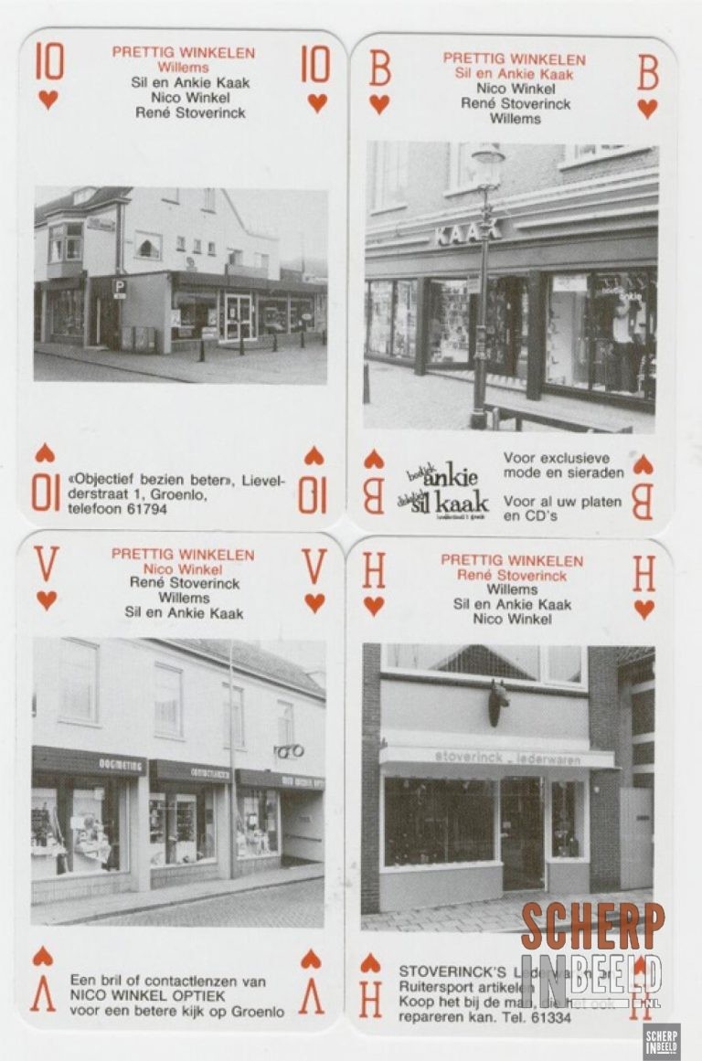 Memorabilia uit Groenlo : Het kwartet van ” Prettig winkelen in Groenlo”