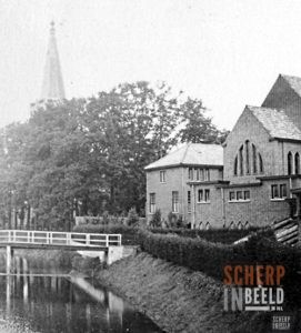 Pensionaat St. Joseph : Gracht met kloostercomplex.