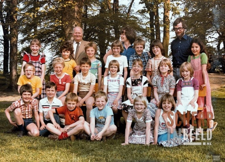 Klassenfoto Canisiusschool: Schooljaar 1978-1979.Klas 3a. Bron: Stadsmuseum Groenlo.