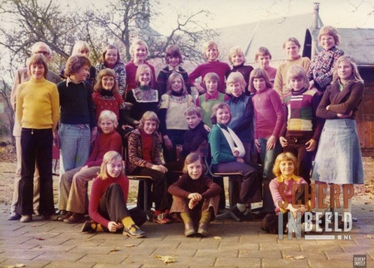 Klassenfoto Protestantse school