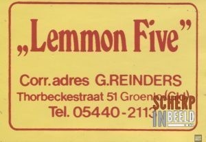 Stickers uit Groenlo : Lemmon Five