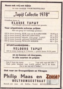 Advertentie : Philip Maas en Zoon