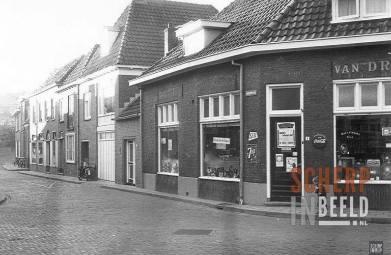 Nieuwstad : Foto van 1961. De winkel van Druten, groeten en fruit