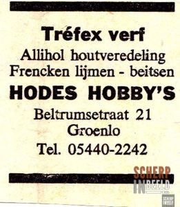 Advertentie : Hodes Hobby
