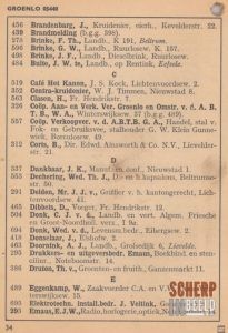 Telefoonboek uitgave augustus 1958 : Telefoonnummers beginnend met de letter B tot E