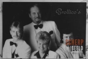 Orkest Grollico’s: v.l.n.r.:Eric Masselink, Rosy Steverink, Zwarte Jan en Hendrik Vos.