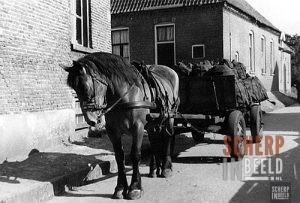 Paard en wagen in de Ziekenhuisstraat