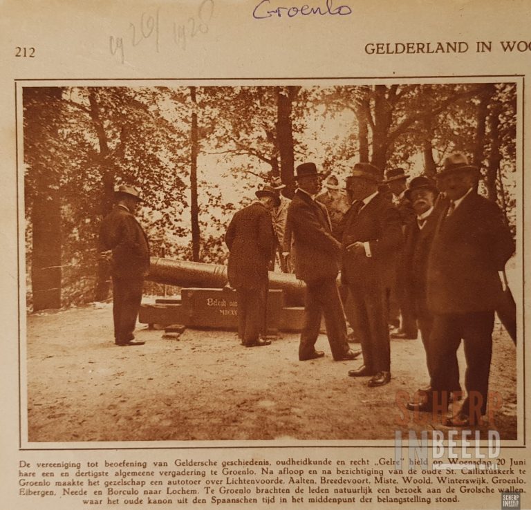 Bezoek Oudheidkundige Vereniging Gelre aan de Grolsche wallen (1928)