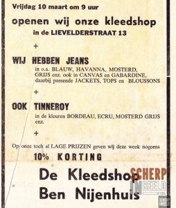 Advertentie : Ben Nijenhuis