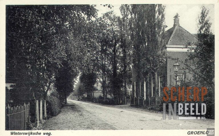 Winterswijkseweg: Rechts zien we villa “Kernheim”. Bron: Stadsmuseum Groenlo.