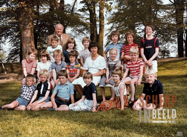 Klassenfoto Canisiusschool: Schooljaar 1978-1979. Klas 3b. Bron: Stadsmuseum Groenlo.