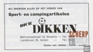 Advertentie: Dick Dikken, Beltrumsestraat 14.