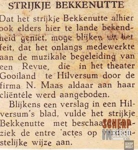 Strijkje Bekkenutte