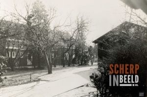 Protestantse school: Gasthuisstraat. Rechts de Noodkerk,Zaaihuve.