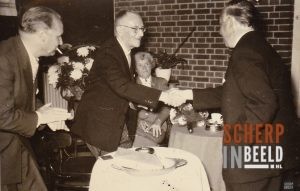Diverse personen: V.l.n.r… ?.Jaap Oosterholt, Bep Oosterholt