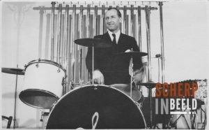 Orkest de Grollico’s: Drummer Jan Steverink.