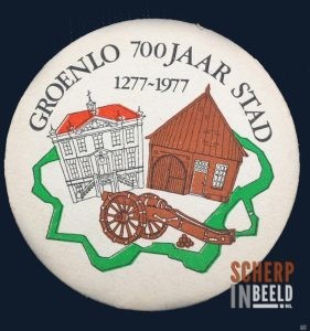 Groenlo 700 jaar stad: Bierviltje 700 jaar Groenlo.