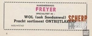 Advertentie: Handwerkhuis Freyer.