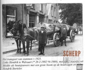 Nieuwestraat : Houttransport in de Nieruwestraat