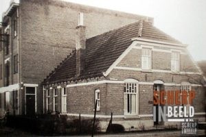 Stationslaan: Achter dit huis op de voorgrond,is goed de voormalige Luto te herkennen.