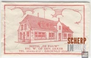 Hotel Café Rest Pension De Pauw: Suikerzakje